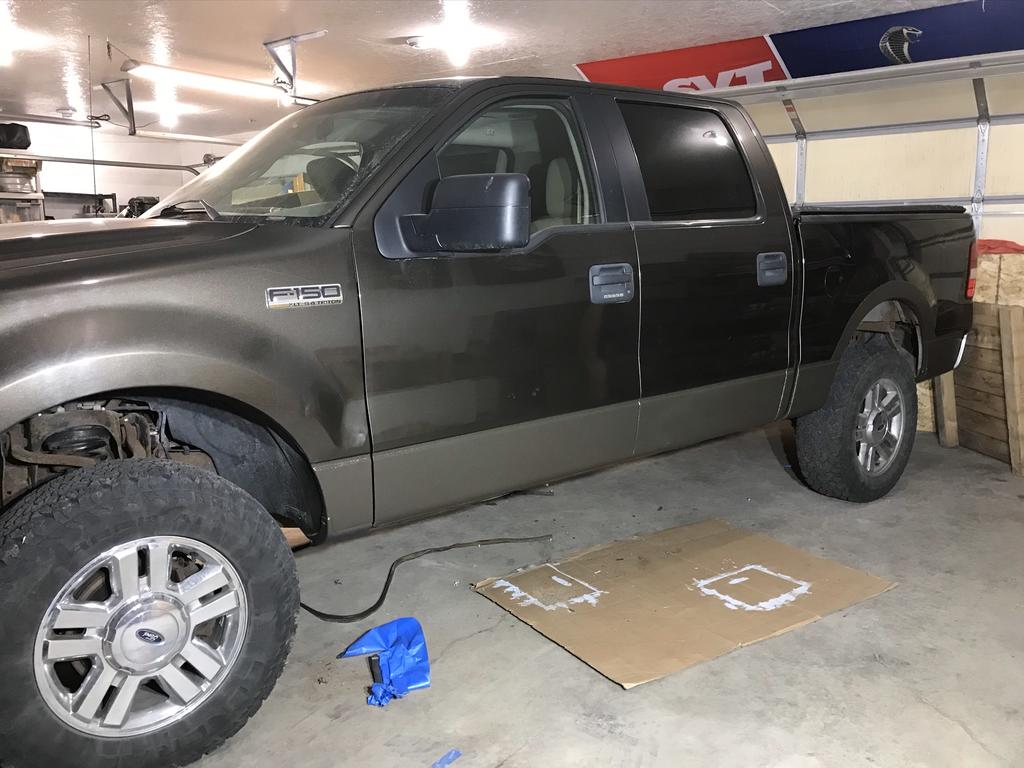 2004-2008 F-150 Crew Cab, Slip On Rocker Panel + Cab Corner Cover