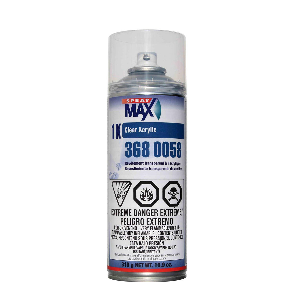 SprayMax 1K Acrylic High Gloss Aerosol Clear Coat