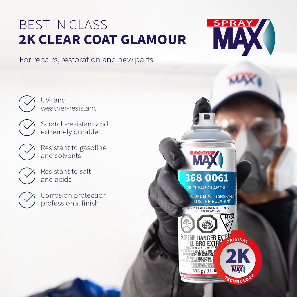 SprayMax 2K Glamour High Gloss Aerosol Clear Coat