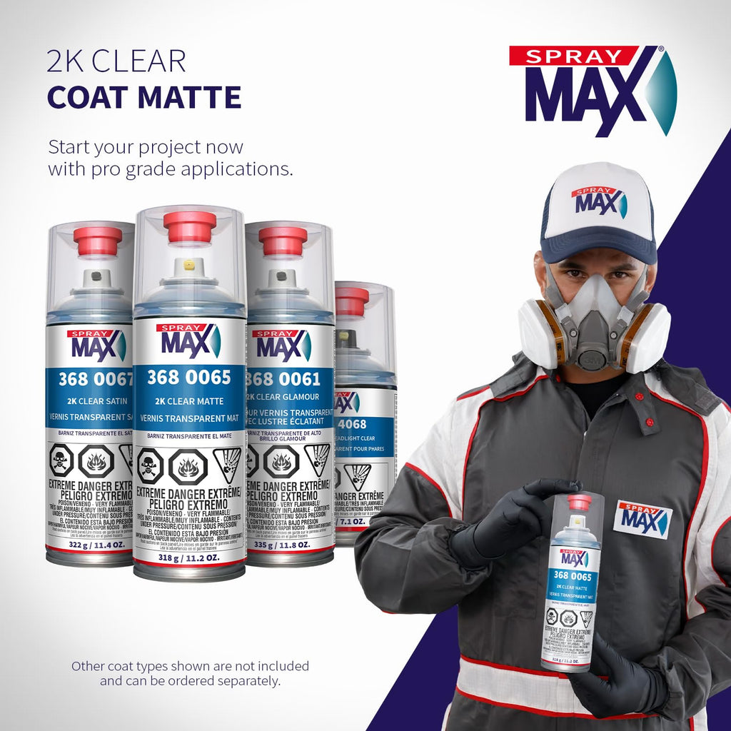 SprayMax 2K Matte Aerosol Clear Coat