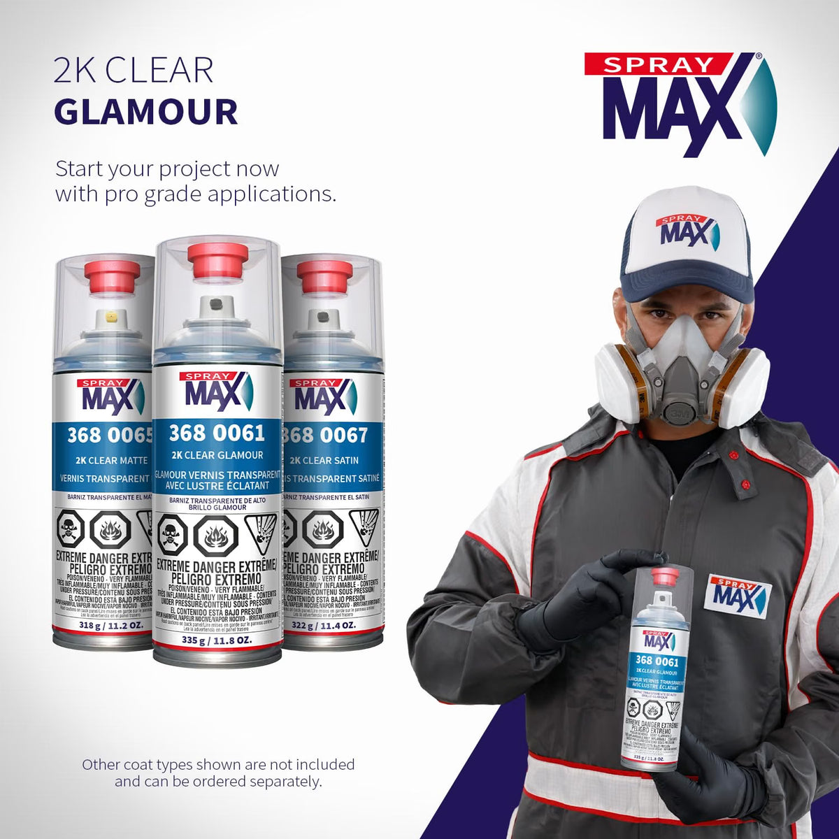 SprayMax 2K Glamour High Gloss Aerosol Clear Coat