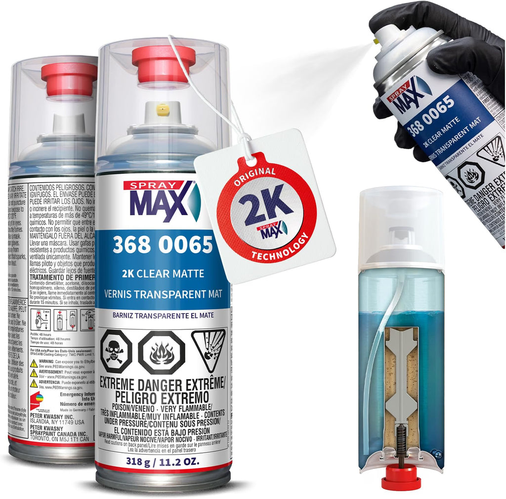 SprayMax 2K Matte Aerosol Clear Coat