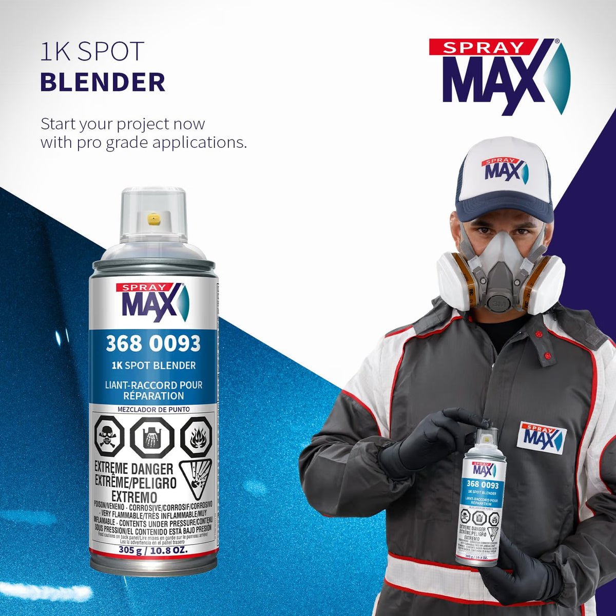 SprayMax 1K Spot Blender Aerosol for 2K Clear Coat Blending