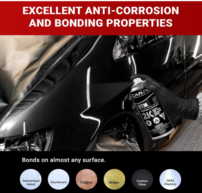 Car-Rep 2K Epoxy Color Top Coat – Jet Black High Gloss, 320g