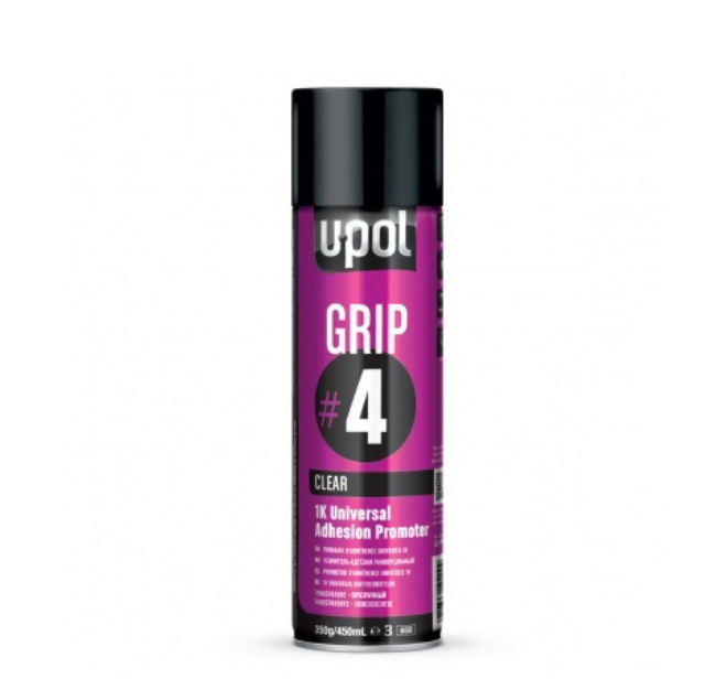 U-POL Grip #4 Universal Adhesion Promoter Aerosol – Clear, 450ml