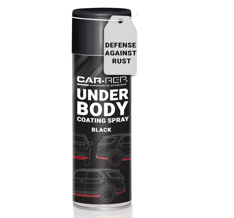 Car-Rep Rubberized Underbody Coating Spray – Black, 500ml