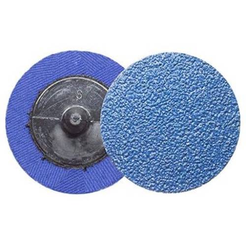 Norton BlueFire 3" 24 Grit Quick Change Sanding Disc, Box of 25